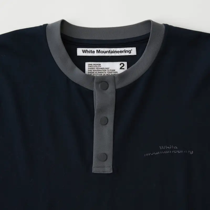 White Mountaineering T Shirt Men's Navy Blue-1
