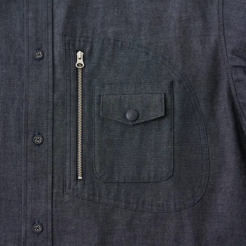 White Mountaineering Shirt Men's Navy Blue-3