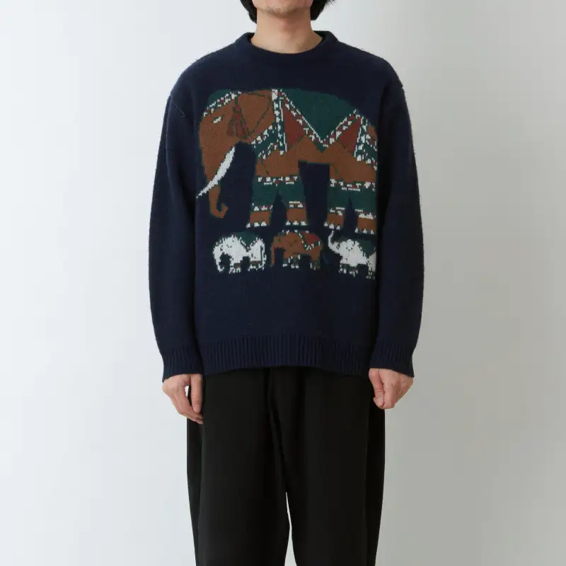 White Mountaineering Sweater Men's Navy Blue-1