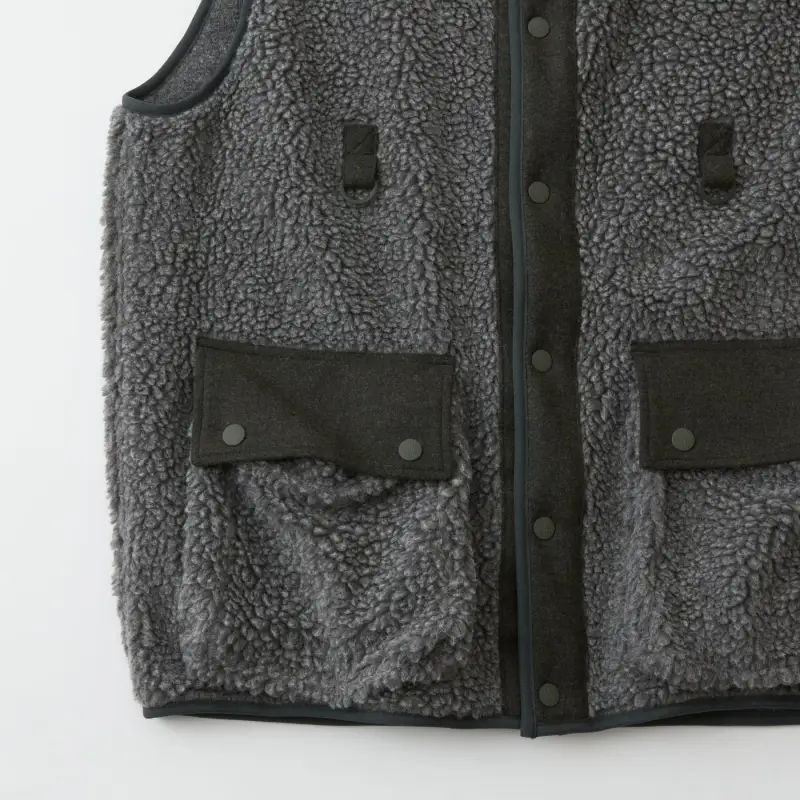 White Mountaineering Vest Men's Gray-3