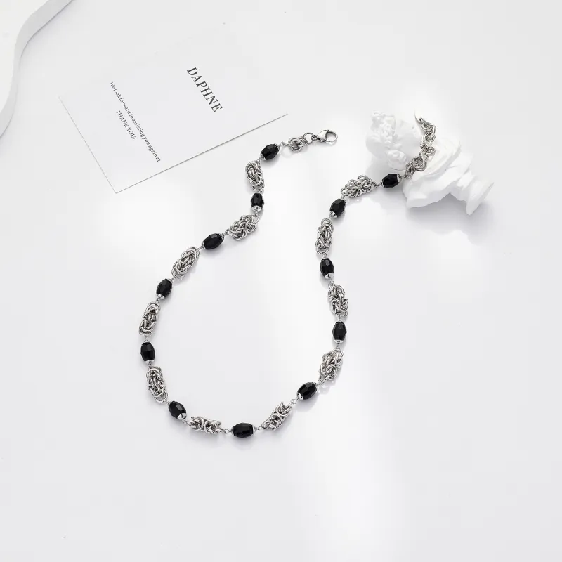 Cooraree Titanium Steel Necklaces Unisex-3