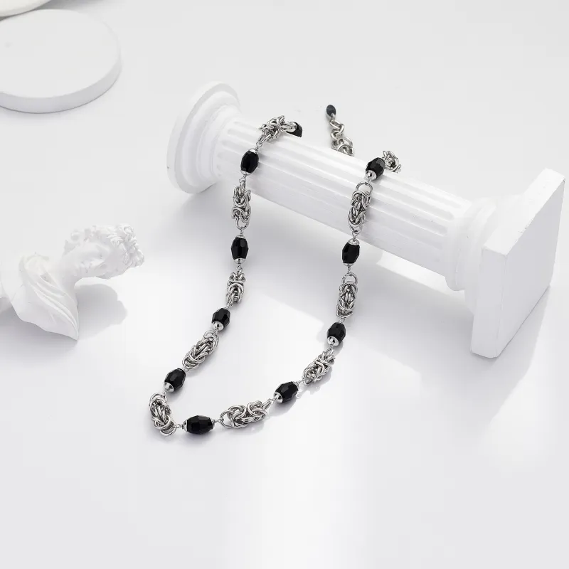 Cooraree Titanium Steel Necklaces Unisex-2