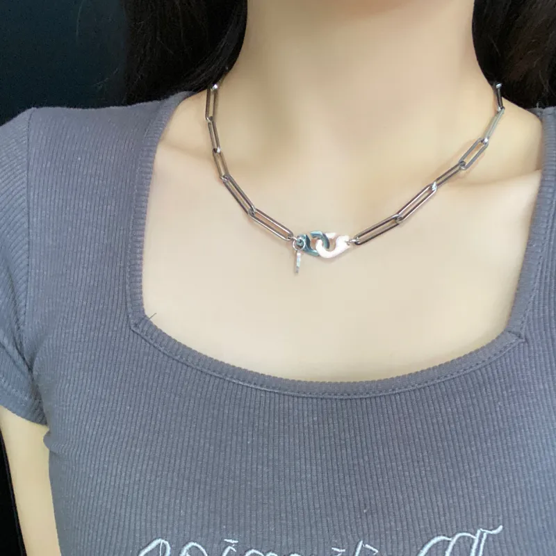 Cooraree Titanium Steel Necklaces Unisex-1