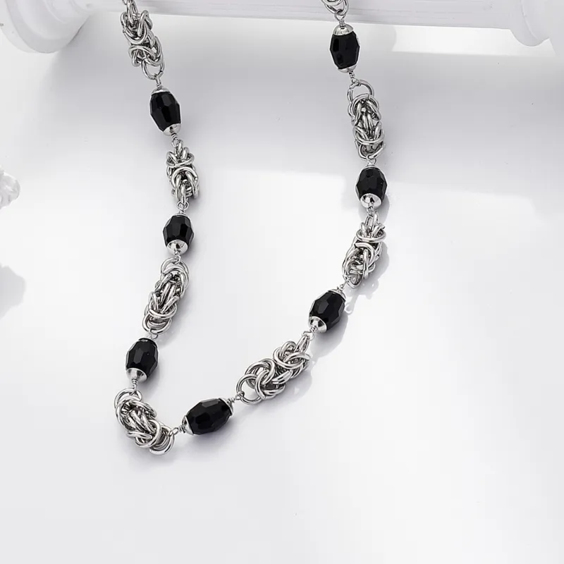 Cooraree Titanium Steel Necklaces Unisex-4