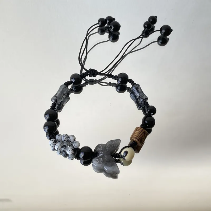 Mù Shàng Yún Yě Colored Glaze Bracelets Unisex-1