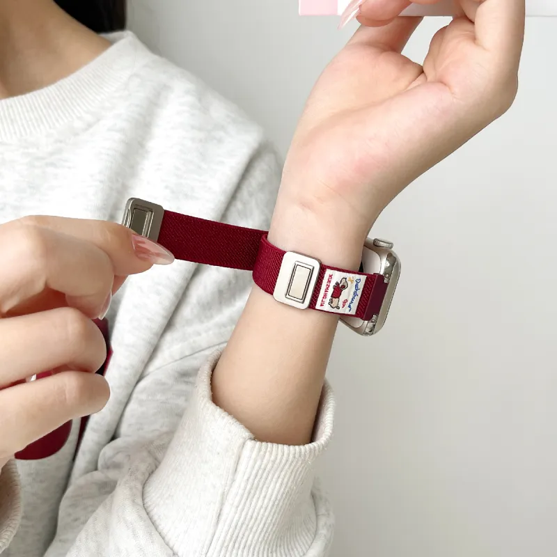 Senior's House Apple Compatibility Watch Band Nylon Material-5