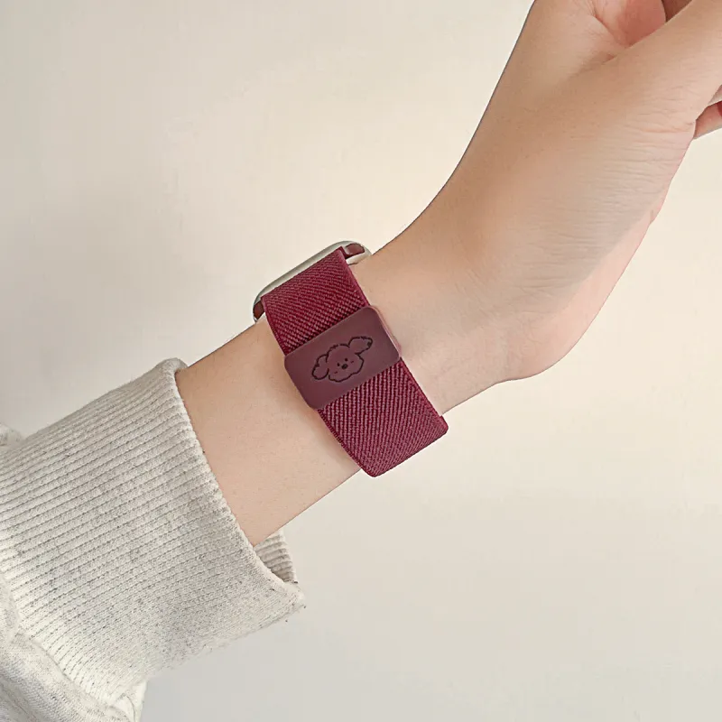 Senior's House Apple Compatibility Watch Band 200mm Fabric Material-4