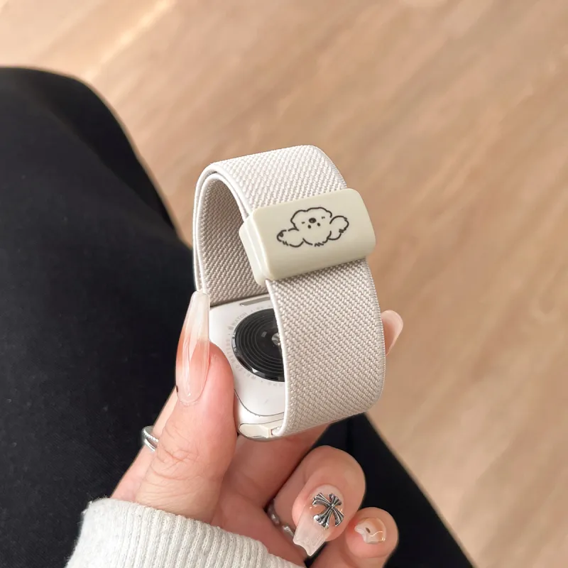 Senior's House Apple Compatibility Watch Band 200mm Fabric Material-7