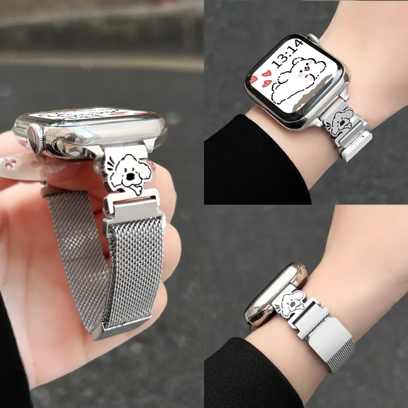 Senior's House Watch Band Apple Compatibility Metal-17