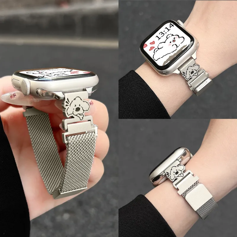 Senior's House Watch Band Apple Compatibility Metal-5
