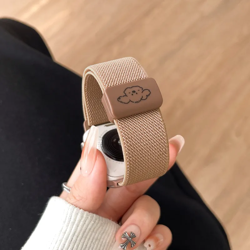 Senior's House Apple Compatibility Watch Band 200mm Fabric Material-17