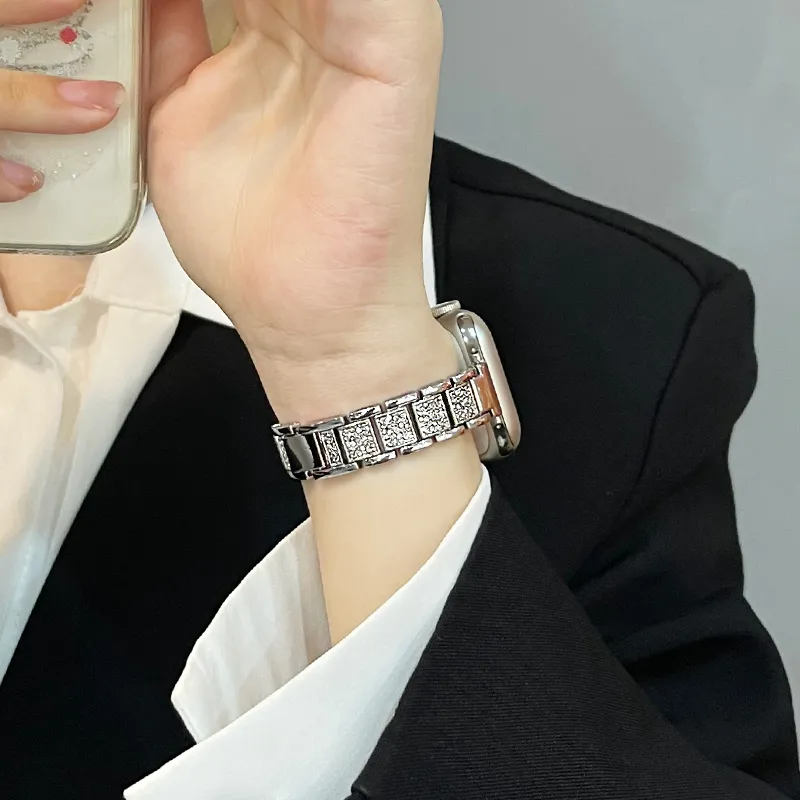 Senior's House Apple Compatibility Watch Band Metal-4