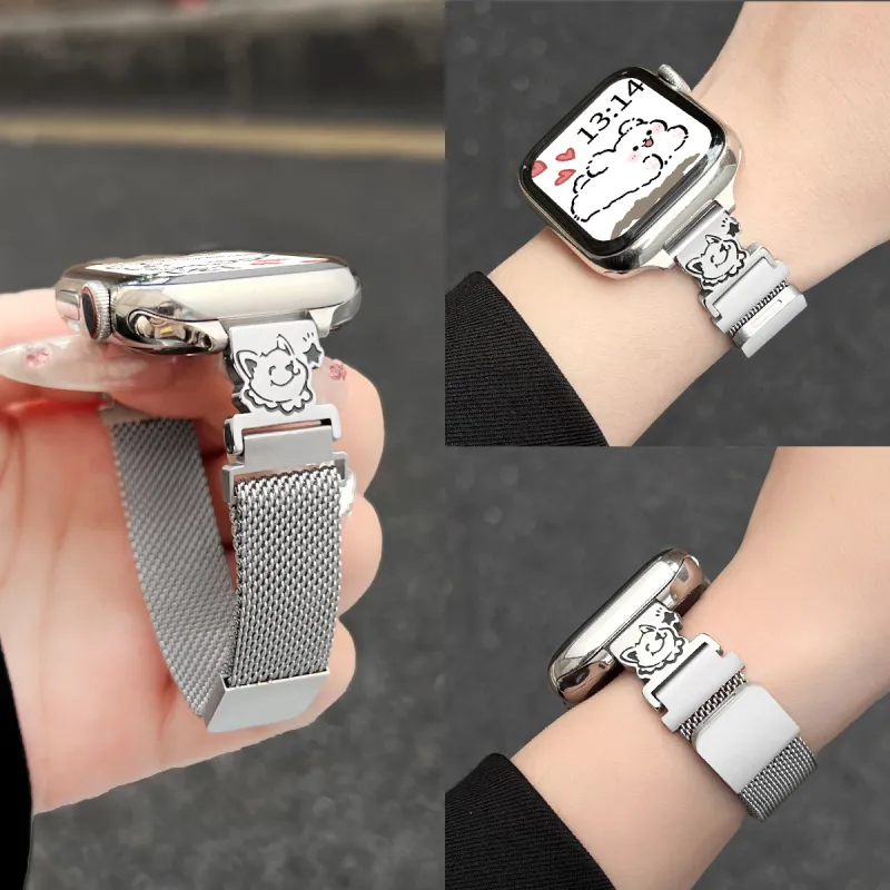 Senior's House Watch Band Apple Compatibility Metal-11