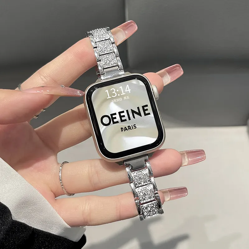 Senior's House Apple Compatibility Watch Band Metal-3