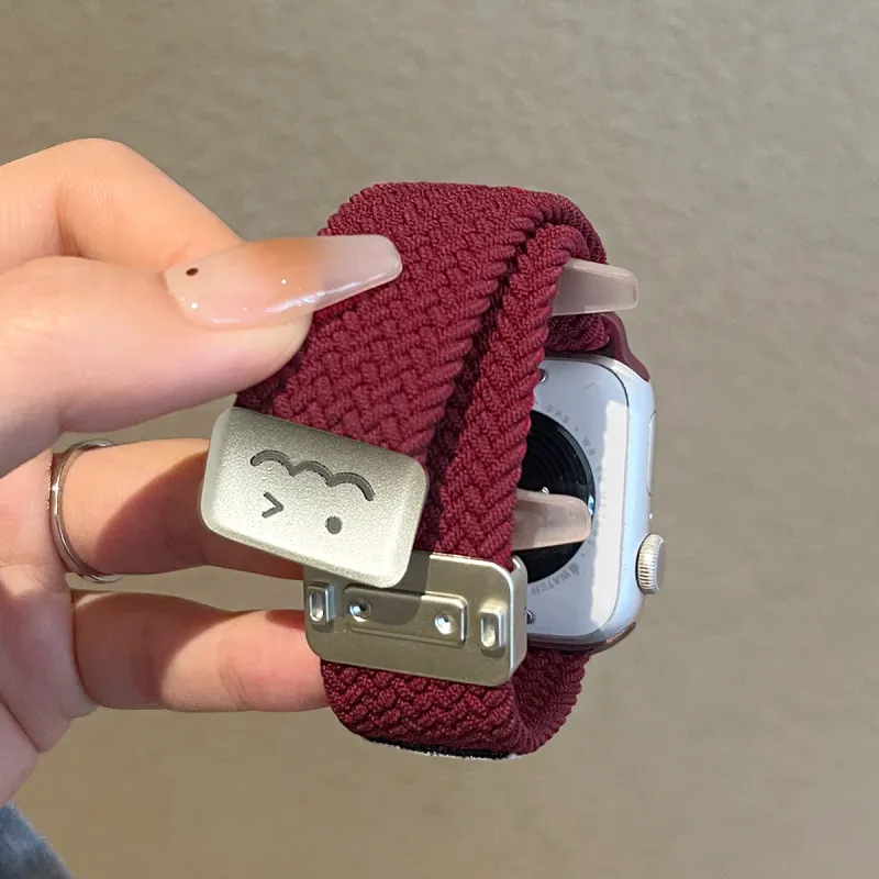 Senior's House Apple Compatibility Watch Band 130 195mm Nylon Material-2