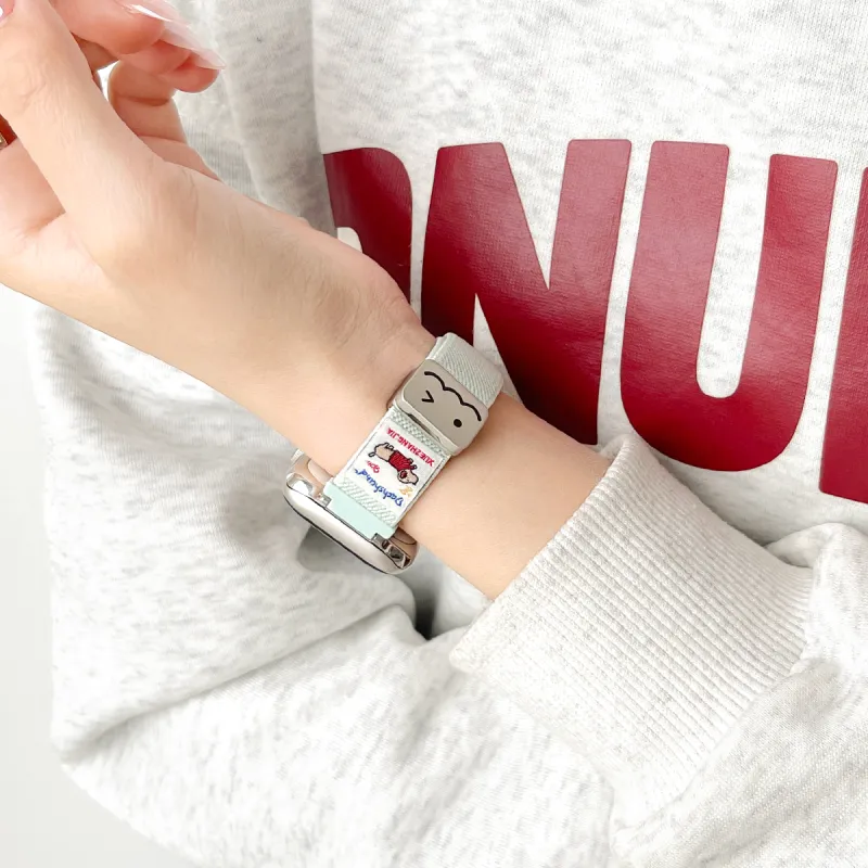 Senior's House Apple Compatibility Watch Band Nylon Material-14