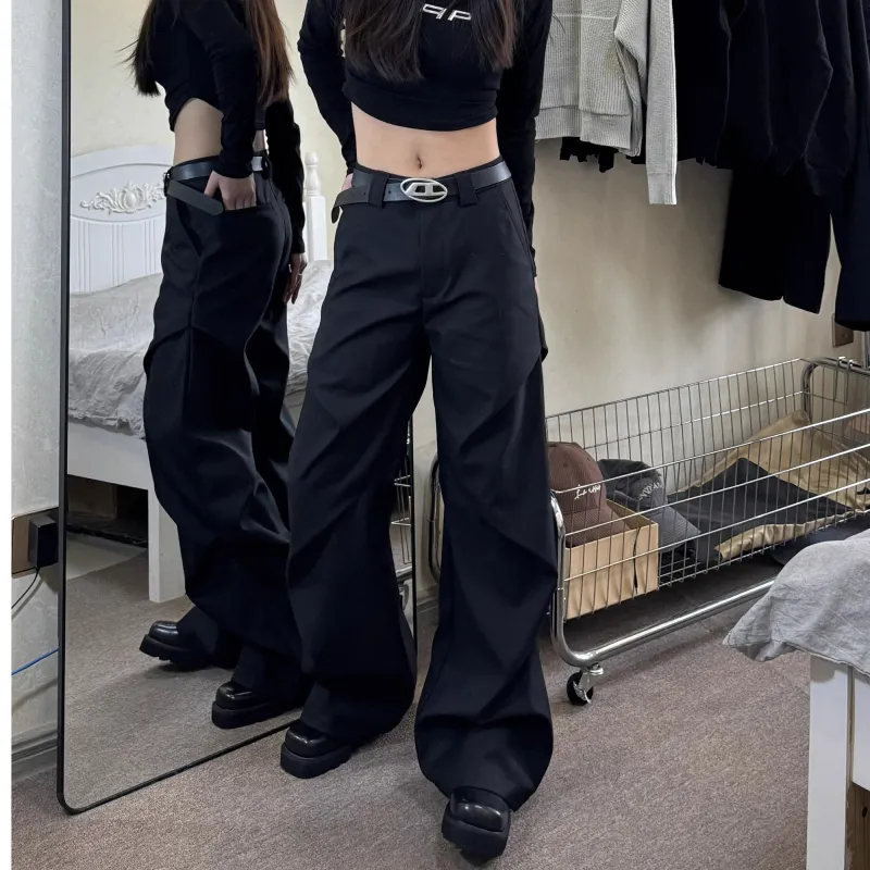 XIDELONG Suit Trouser Unisex Black-2