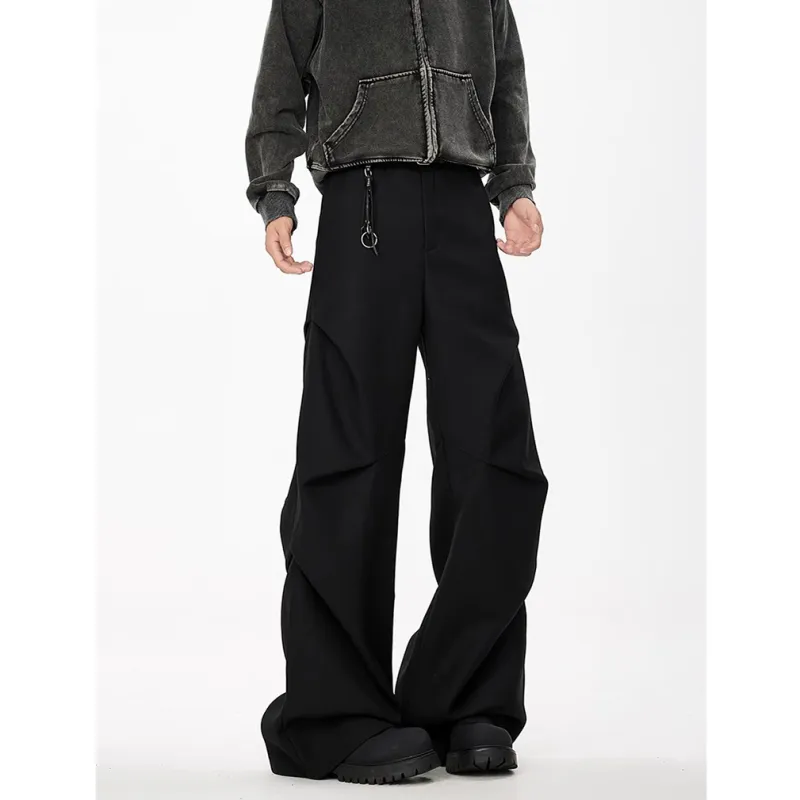 XIDELONG Suit Trouser Unisex Black-4