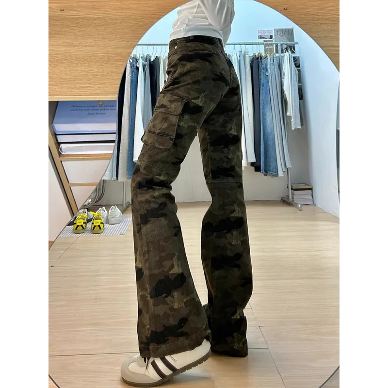 XIDELONG Jeans Unisex Camouflage-1