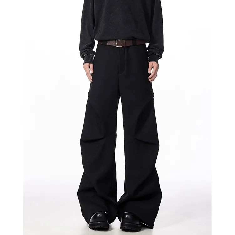 XIDELONG Suit Trouser Unisex Black-5