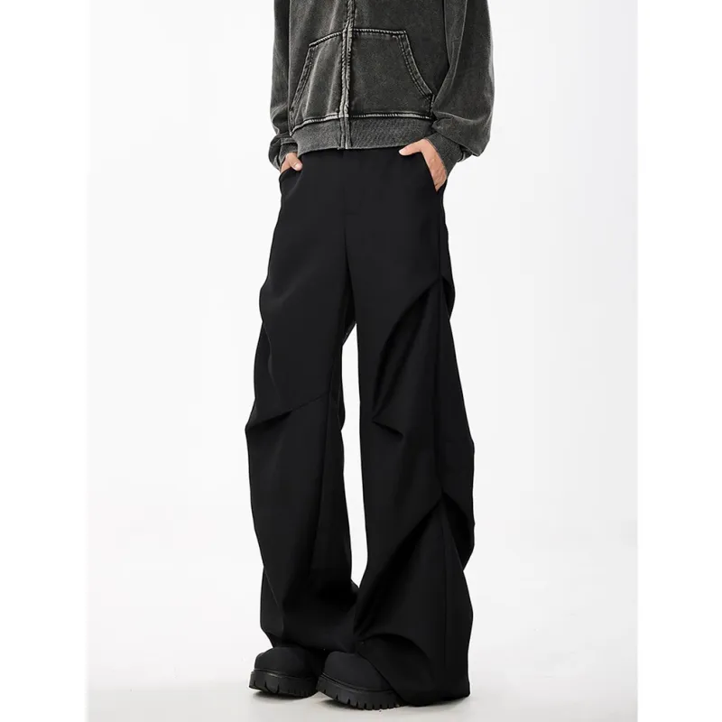 XIDELONG Suit Trouser Unisex Black-1