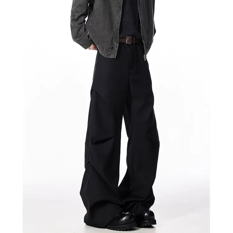XIDELONG Suit Trouser Unisex Black-2
