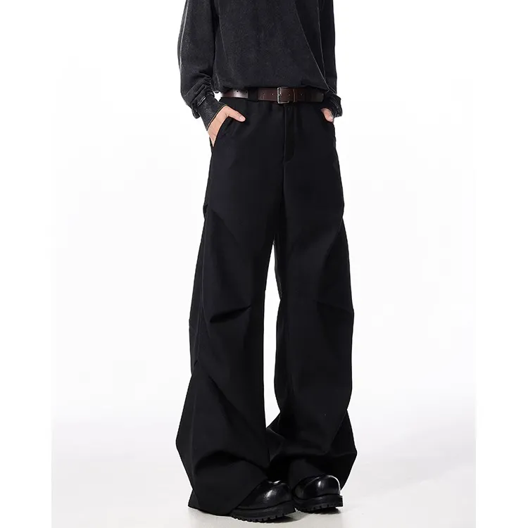 XIDELONG Suit Trouser Unisex Black-4