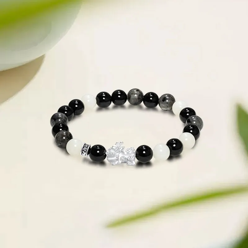 TRUE ME Bodhi Root Textile Beaded Bracelet Unisex-1
