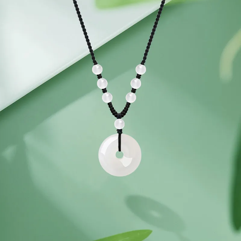 TRUE ME Chalcedony Jade Necklaces Unisex-2