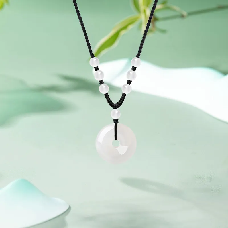 TRUE ME Chalcedony Jade Necklaces Unisex-1