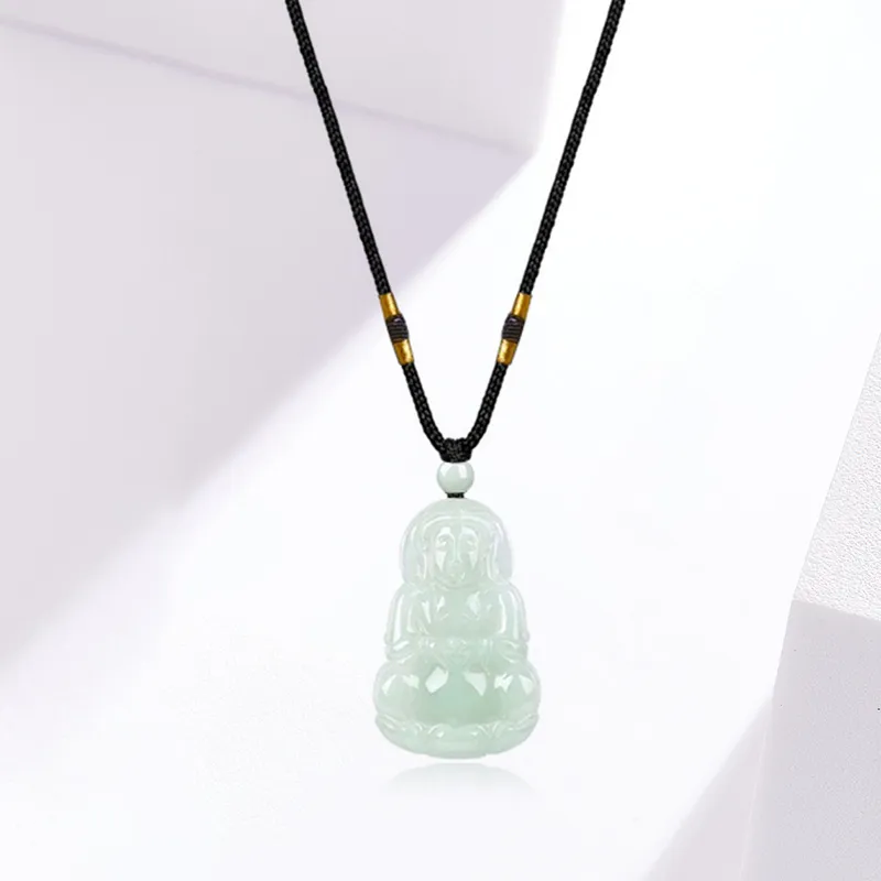 KING TAI SANG Bean Type Jadeite Necklaces Unisex-3