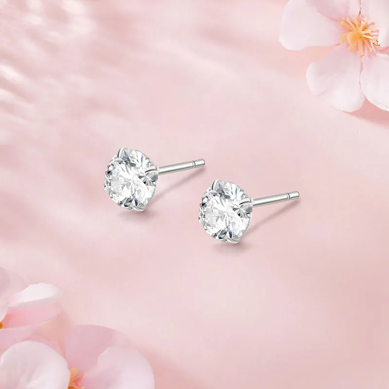 TRUE ME Sterling Silver Stud Earrings Women's-3