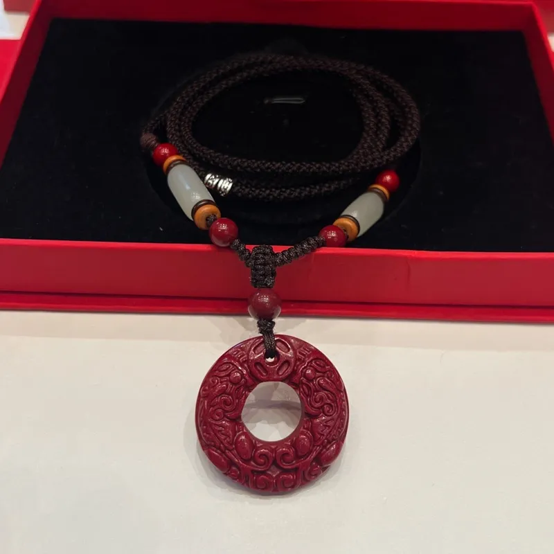 MOONS FAME Reconstructed Cinnabar Necklaces Unisex-3