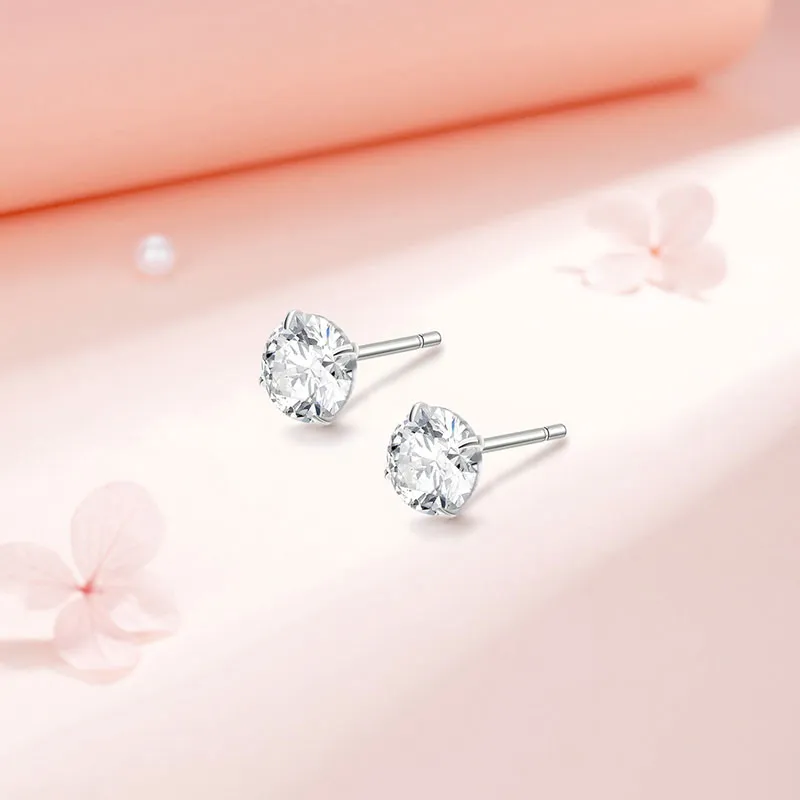TRUE ME Sterling Silver Stud Earrings Women's-5