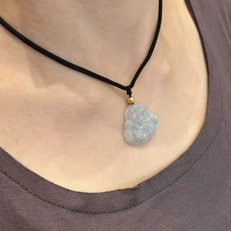 MOONS FAME Chalcedony Necklaces Unisex-20