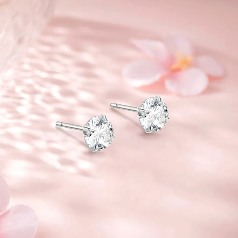 TRUE ME Sterling Silver Stud Earrings Women's-4