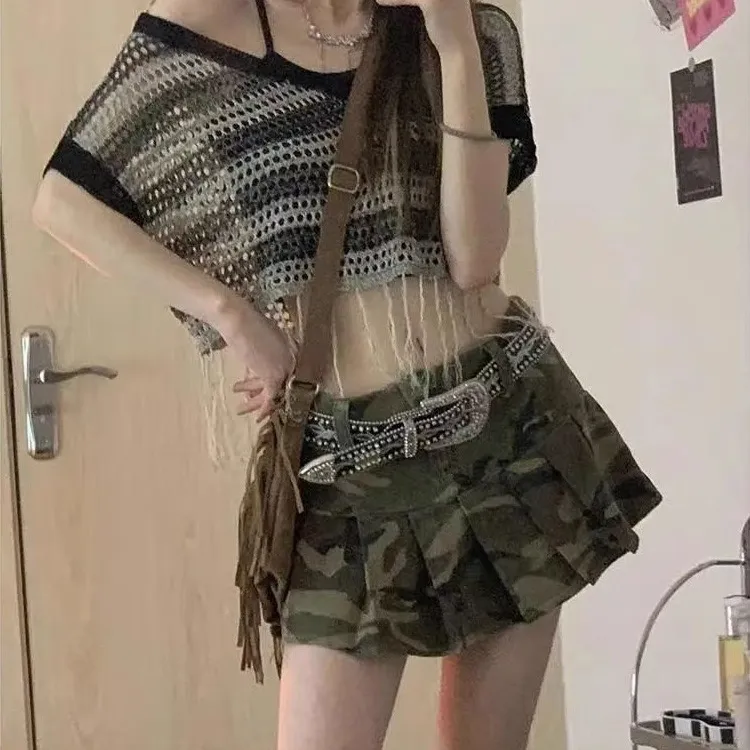 Gentle Welcome Denim Short Skirts Women's-1