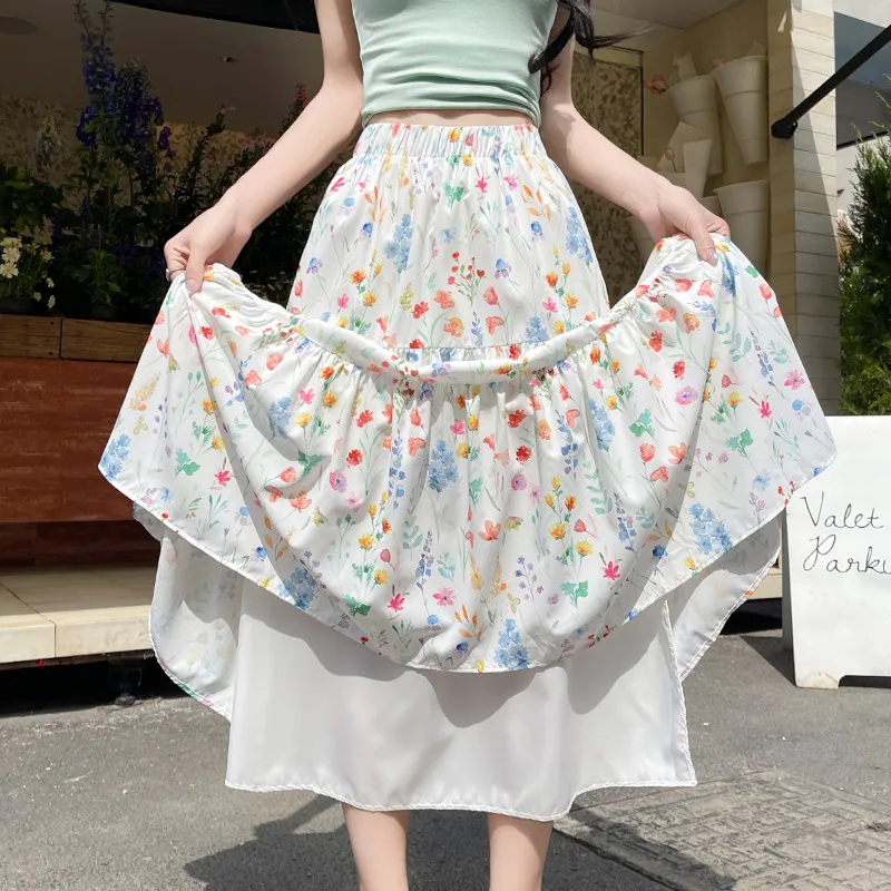 Gentle Welcome Casual Long Skirt Women's-3