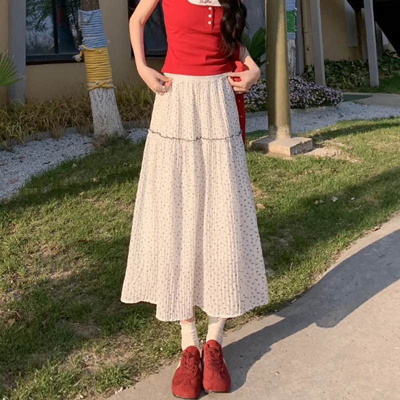 Gentle Welcome Casual Long Skirt Women's-3