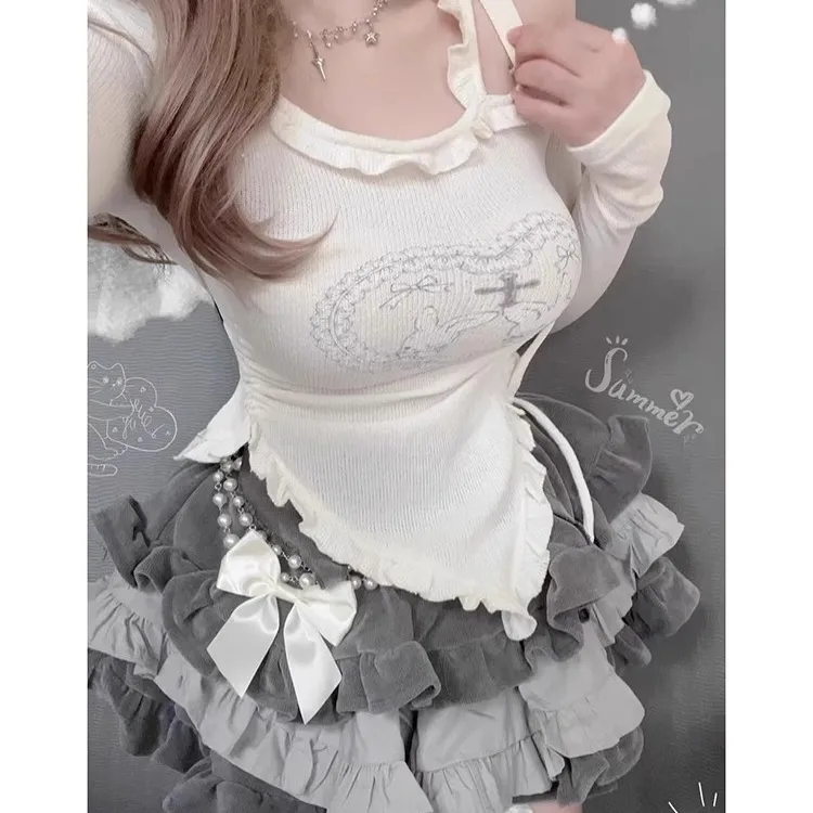 Gentle Welcome Casual Short Skirts Women's-3