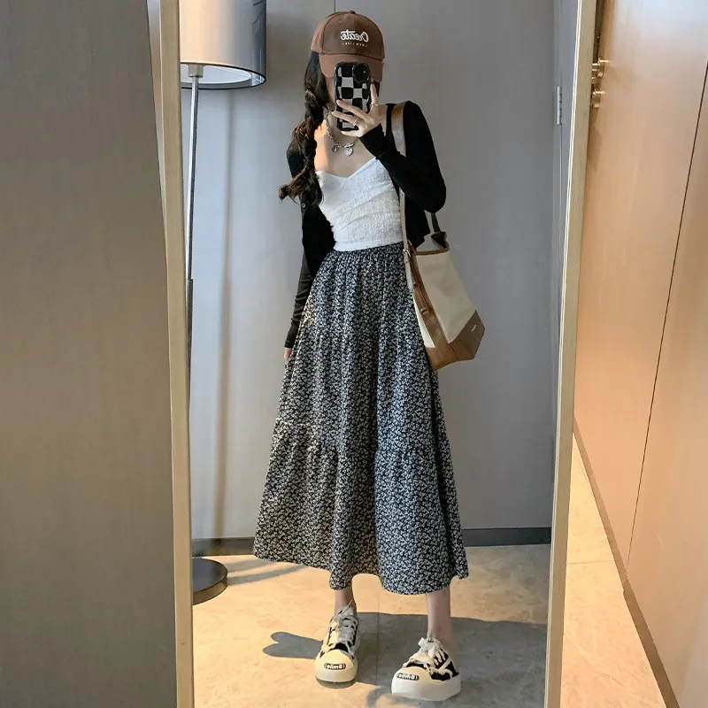 Gentle Welcome Casual Long Skirt Women's-4