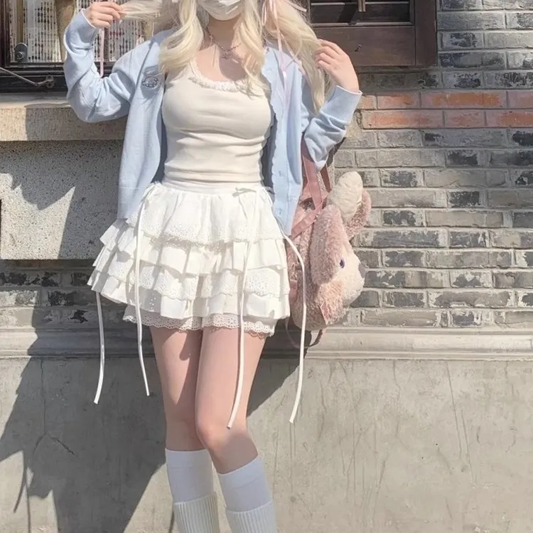 Gentle Welcome Casual Short Skirts Women's-2