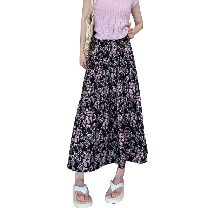 Gentle Welcome Casual Long Skirt Women's-4