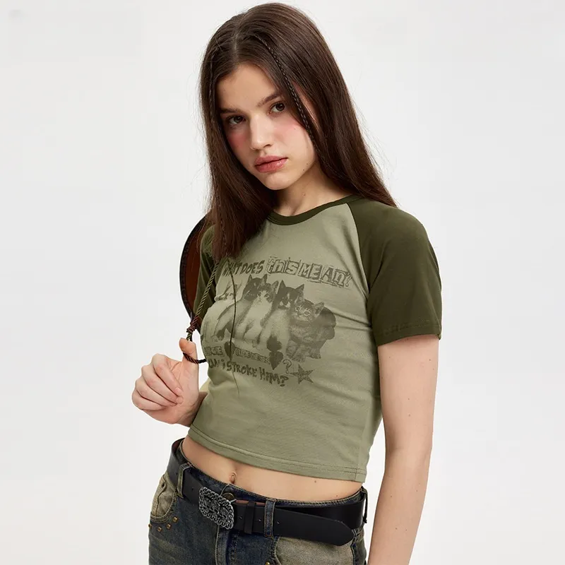 Gentle Welcome Raglan Sleeve T Shirt Women's-3