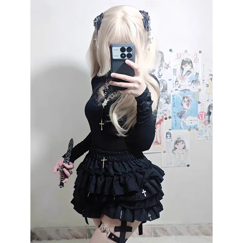 Gentle Welcome Casual Short Skirts Women's-1