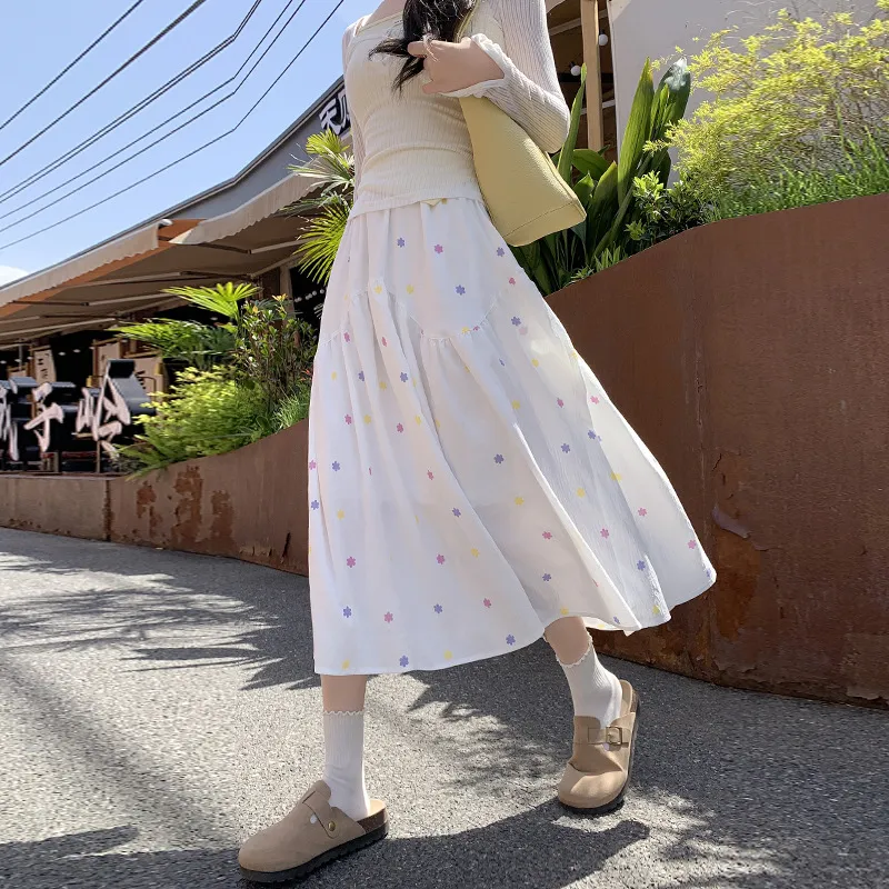 Gentle Welcome Casual Long Skirt Women's-5