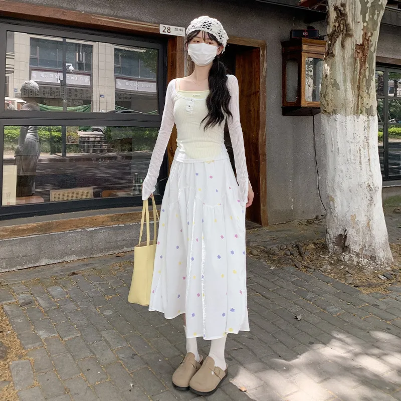 Gentle Welcome Casual Long Skirt Women's-4