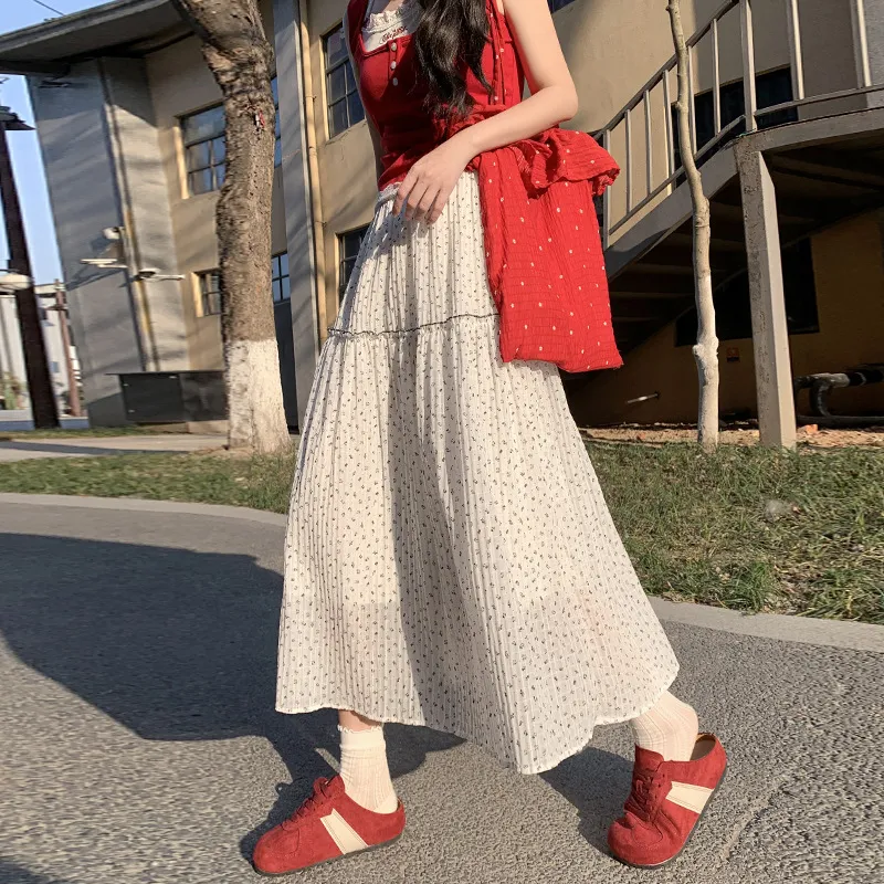 Gentle Welcome Casual Long Skirt Women's-1