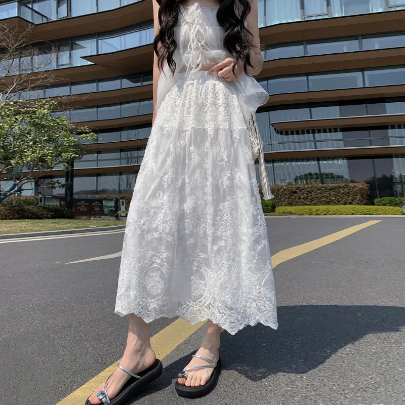 Gentle Welcome Casual Long Skirt Women's-3