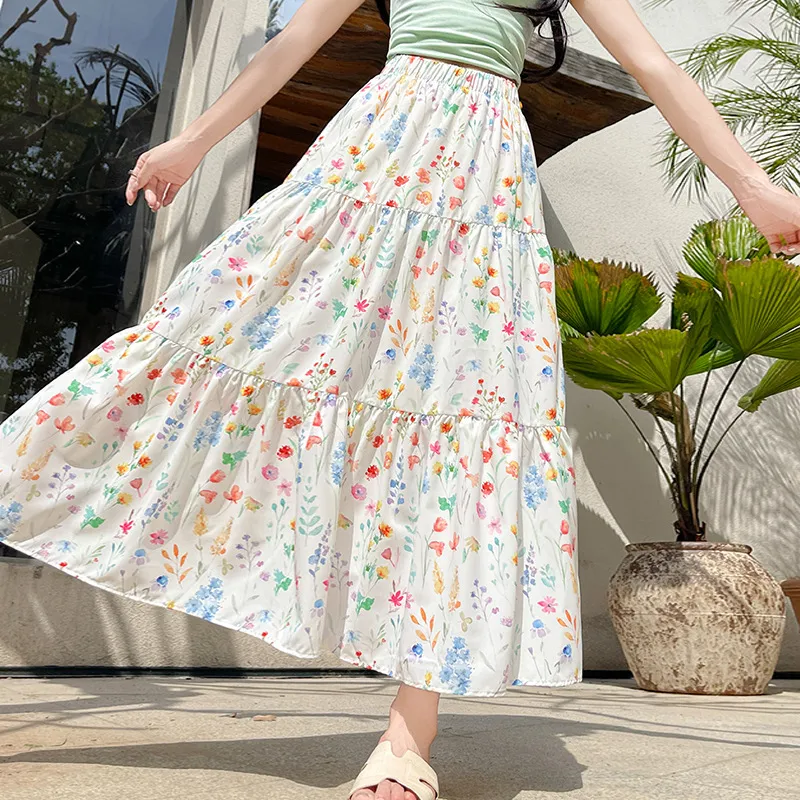 Gentle Welcome Casual Long Skirt Women's-2